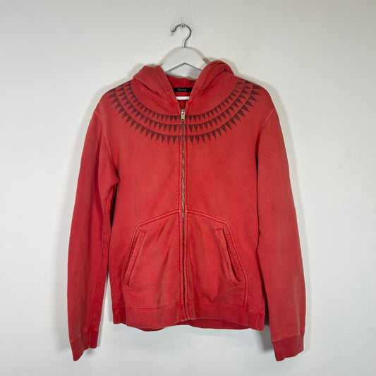 Undercover Red Scab Zip Up Hoodie Size M