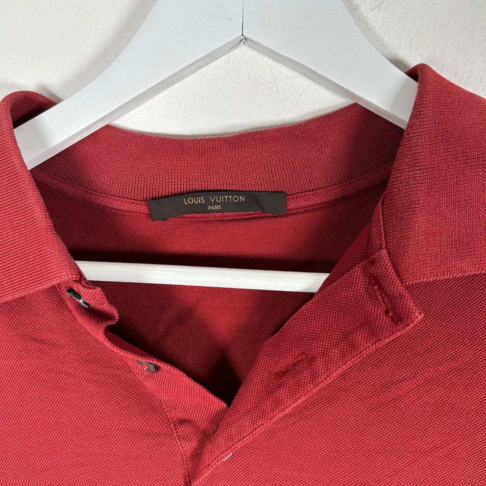 Louis Vutton Red Logo Polo Size XXL
