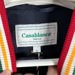 Casablanca 2024 Black 'Chenille' Embroidered Patch Varsity Jacket Size XL