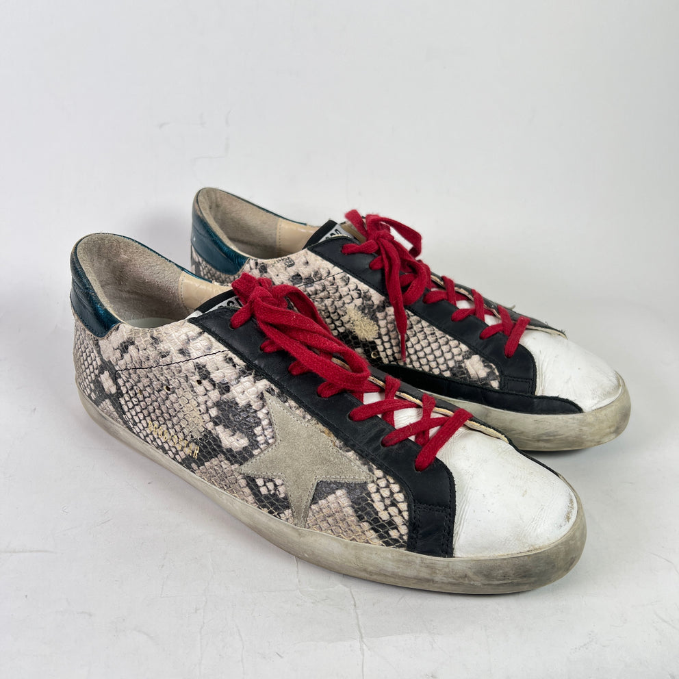 Golden Goose Python Superstar Sneakers