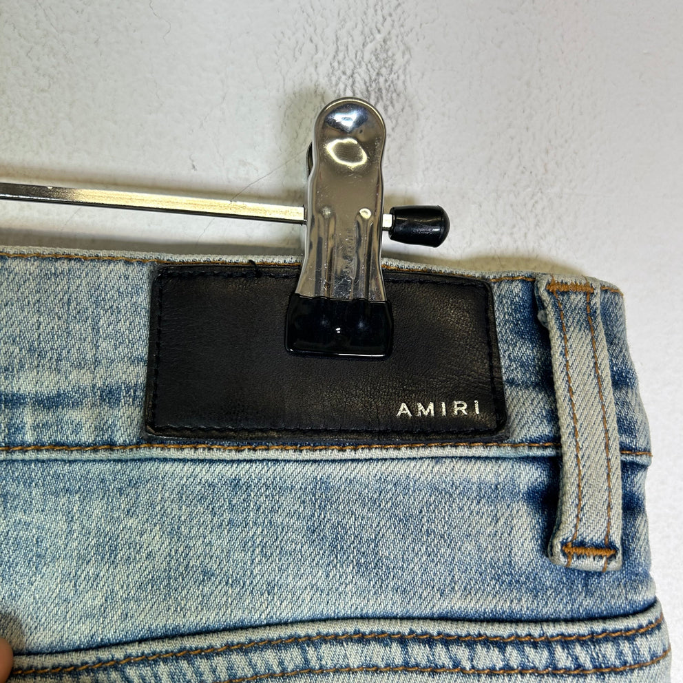 Amiri MX1 Iridescent Patch Lightwash Jeans