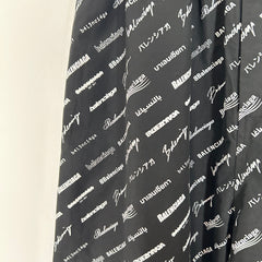 Balenciaga Multi Logo Wide Leg Track pants Size M