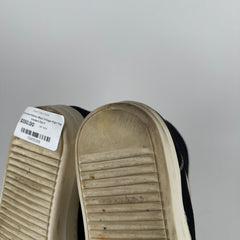 Rick Owens DrkShdw Black Vintage High-Top Sneakers Size 8