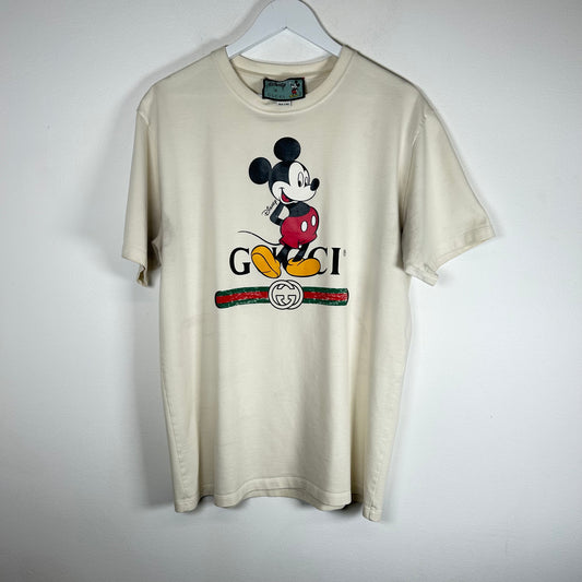 Gucci x Disney Cream Mickey Mouse Tee Size M