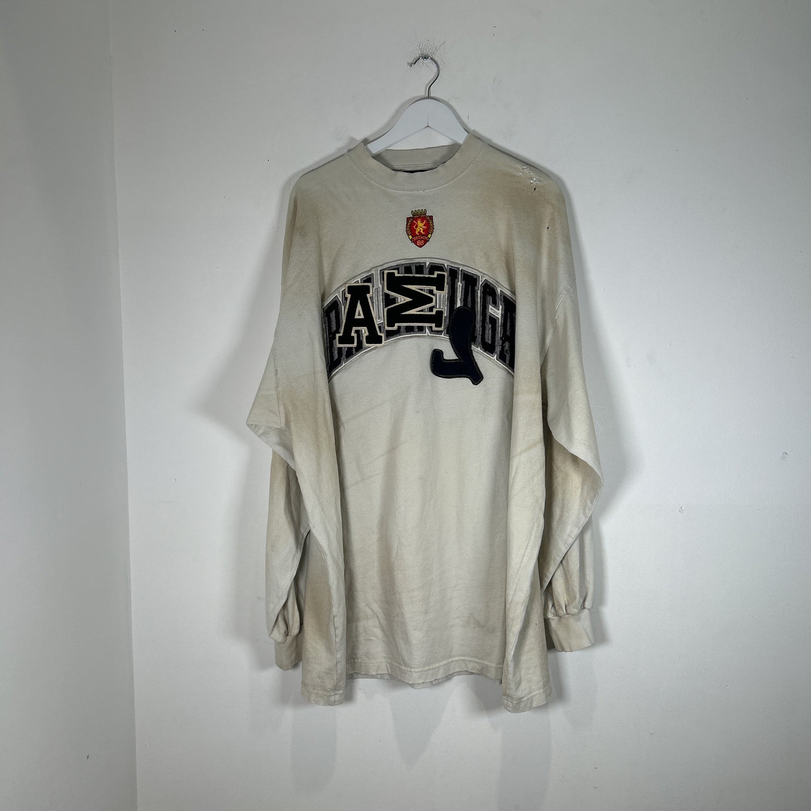 Balenciaga Distressed Skater Longsleeve Size XXL