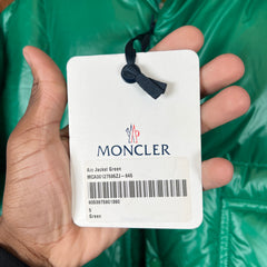 Moncler Ain Green Short Down Jacket Size 5