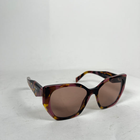 Prada Pink PR 19ZS Rectangle Sunglasses