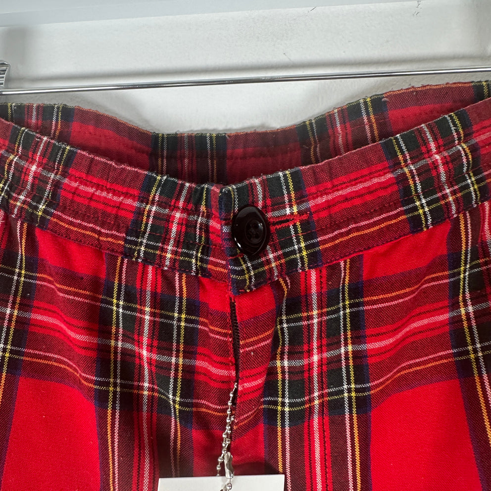 Stussy Red Plaid Pants Size S