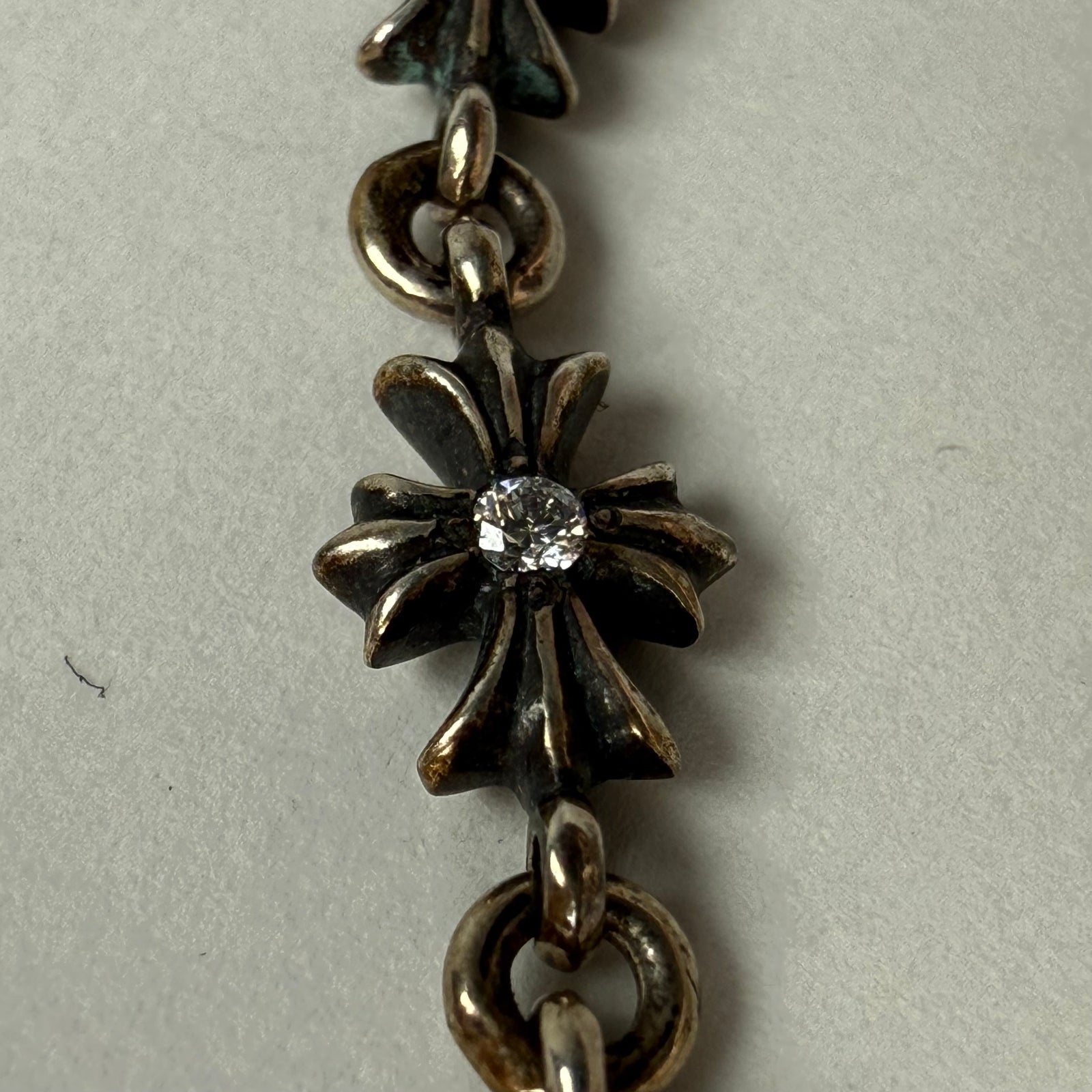 Chrome Hearts Tiny E .925 Diamond Earring