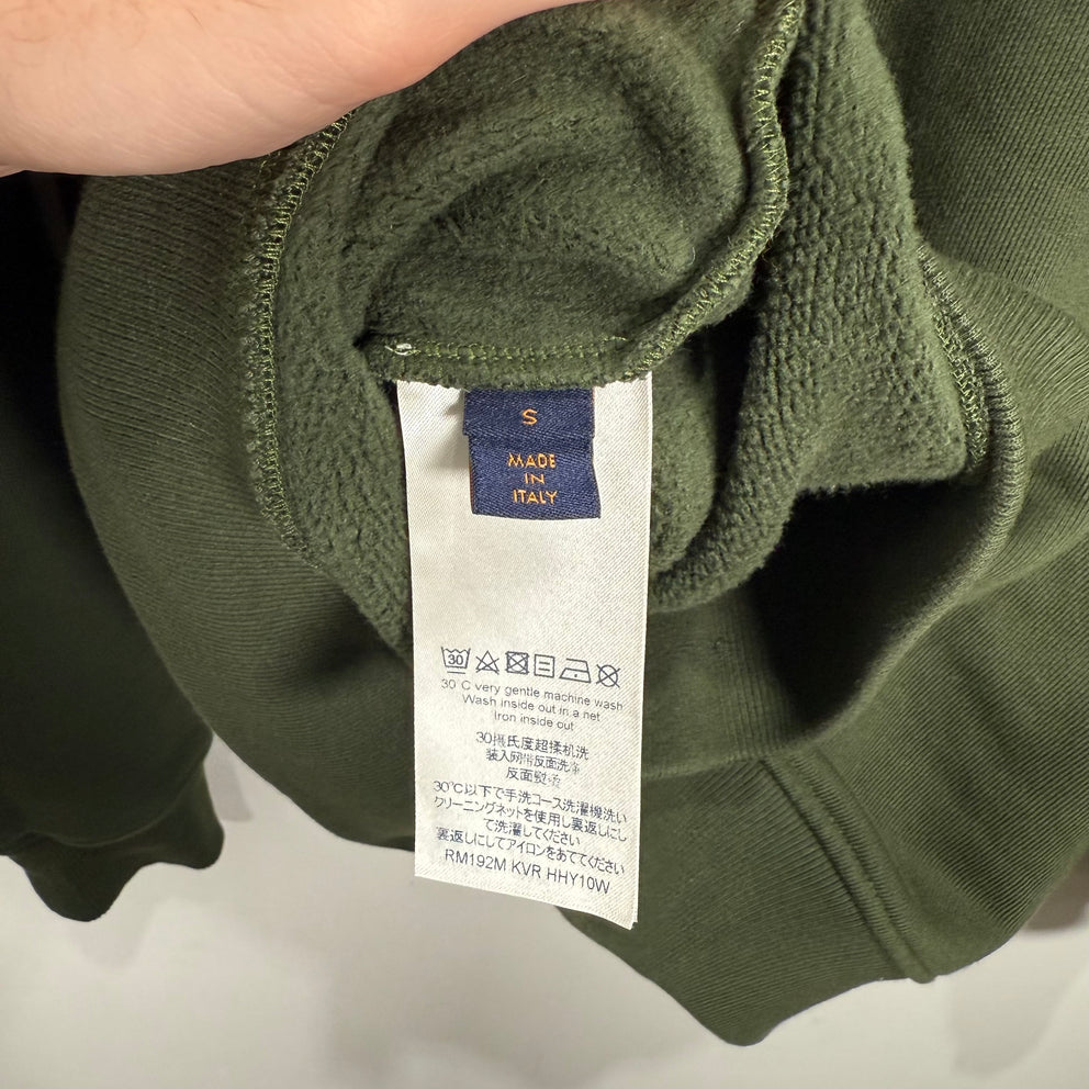 Louis Vuitton 3D Pocket Green Hoodie Size S