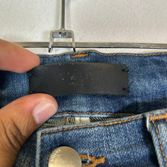 Amiri MX1 Indigo Black Patch Jeans