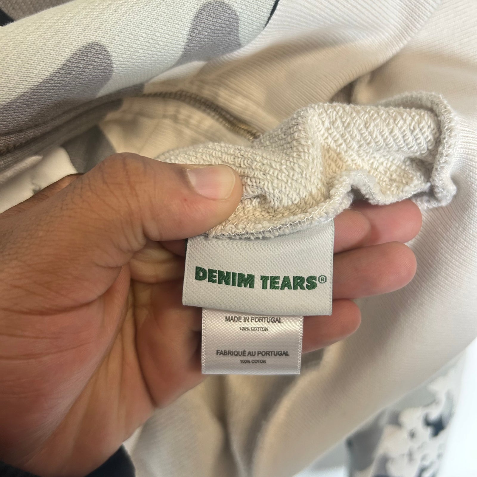 Denim Tears Snow Camo Zip-Up Hoodie Size M