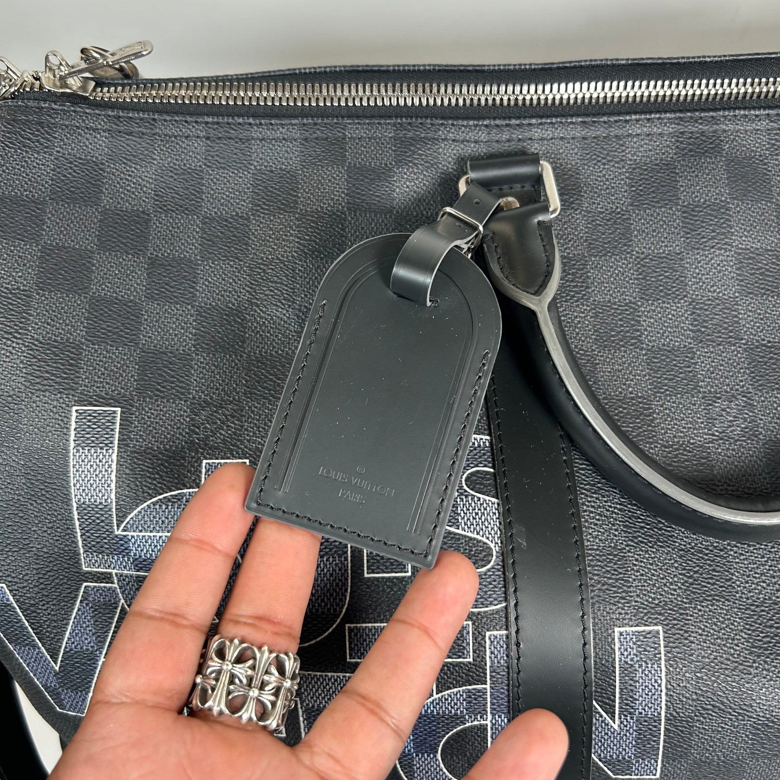 Louis Vuitton Damier Graphite Canvas Keepall Bandouliere 50