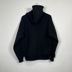 Supreme Black Quilted Hoodie Sz M