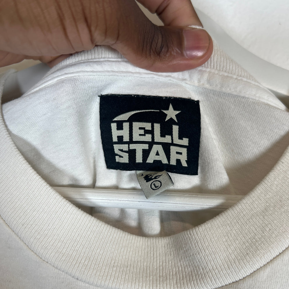 Hellstar White CTRLALT Repent T-Shirt Size L