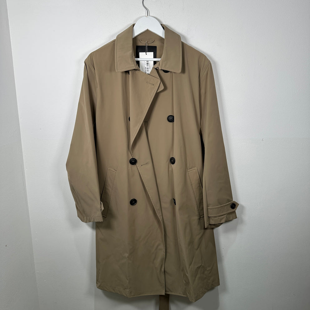 Emporio Armani Khaki Trench Coat Size 48