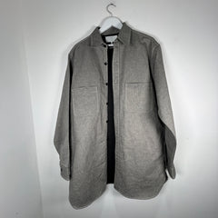 Maison Margiela 12oz Broken Twill Button Up Shirt - Caviar Size XL