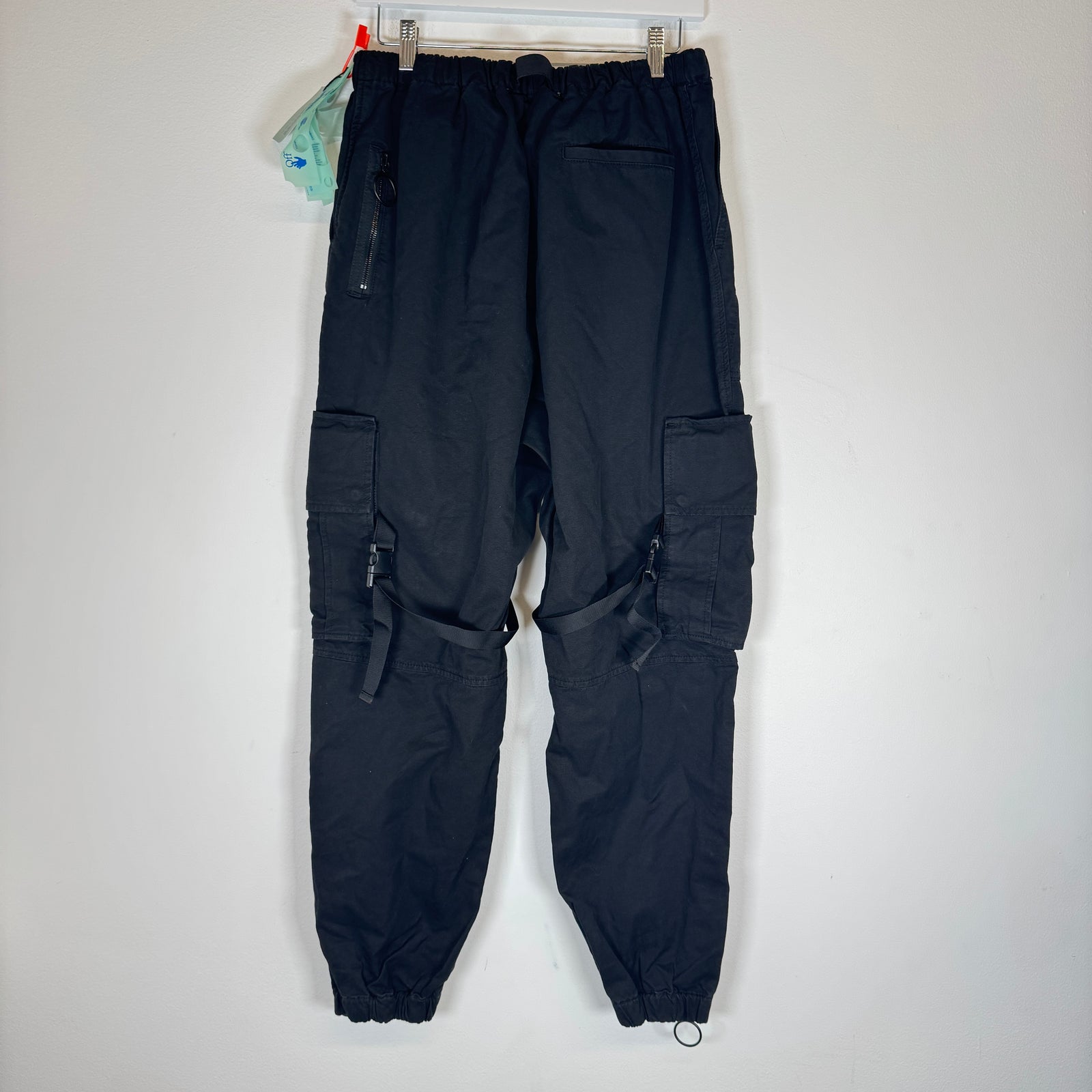 Off-White Black Parachute Cargo Pants Size 36