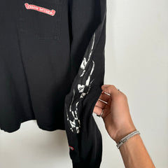 Chrome Hearts Matty Boy Black Stay Fast LS Tee Size S
