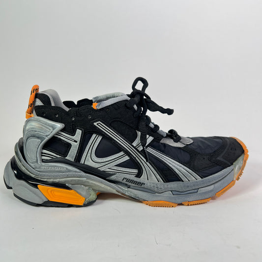 Balenciaga Black/Orange Nylon Runner