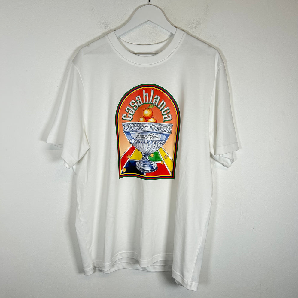 Casablanca White Tennis Club T-shirt Size XXL