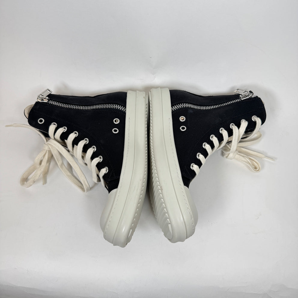 Rick Owens Drkshdw 'Sombra Oscura' High Top Ramones Size 36