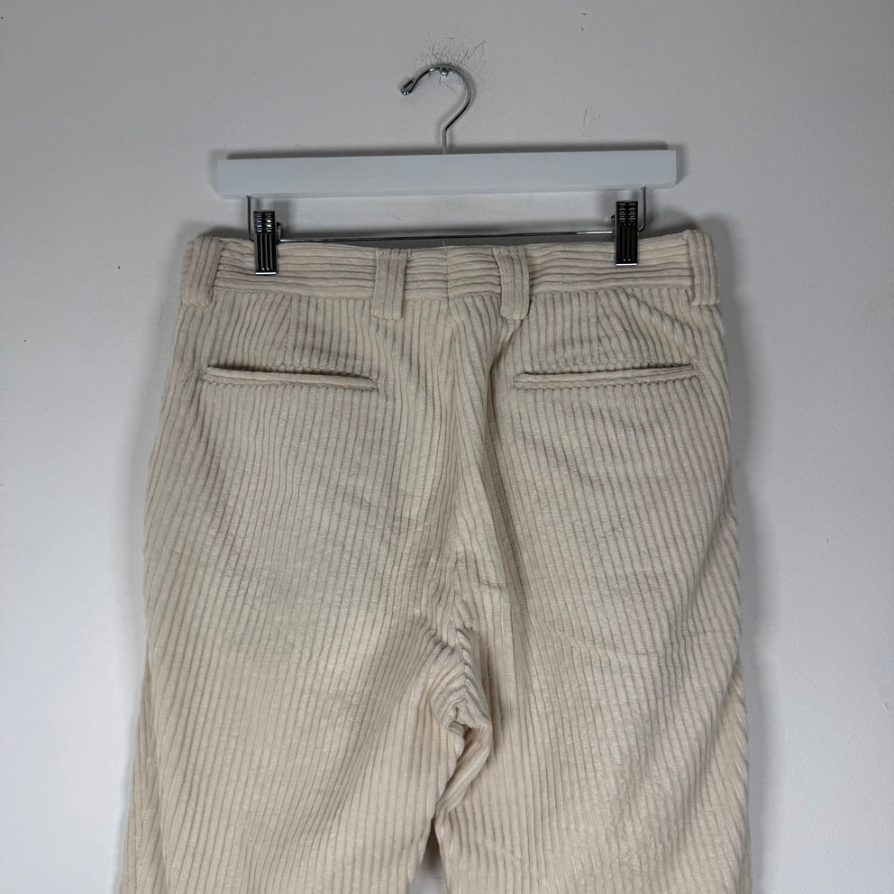 Brunello Cucinelli White Corduroy Slacks Size 31