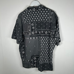 Neighborhood Grey Bandana Button-Up Shirt Size L