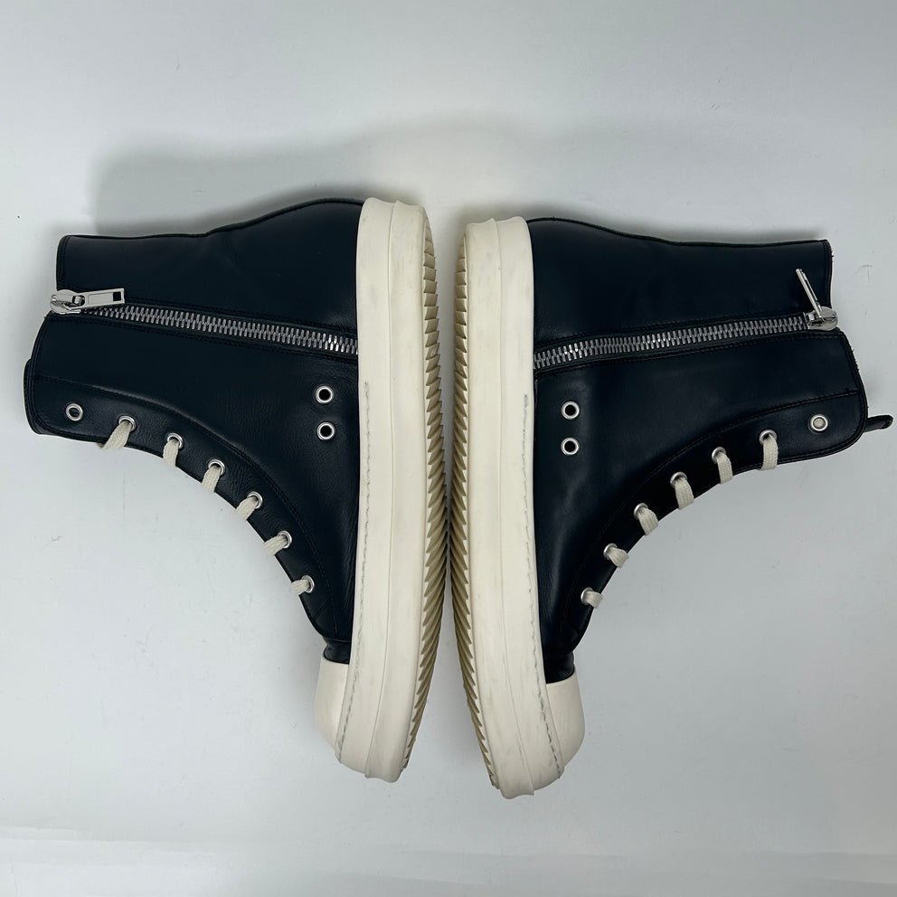 Rick Owens Mainline Leather Hightop Ramones