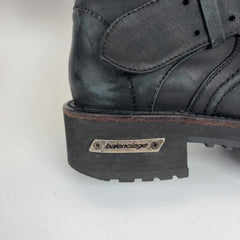 Balenciaga Distressed Leather Venom Engineer Boots