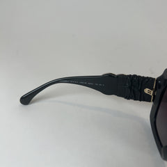 Chanel Square Frame Calfskin Leather Sunglasses
