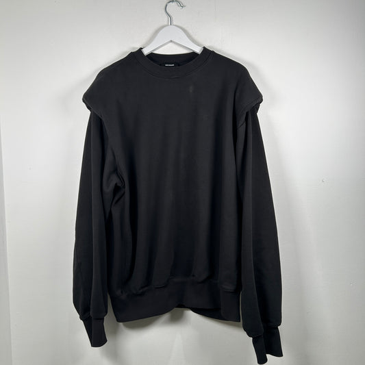 We11done Padded Shoulder Crewneck Size M