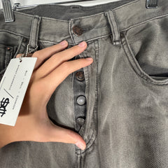 Acne Studios 2021M Saxon Flares Grey Denim Size 30