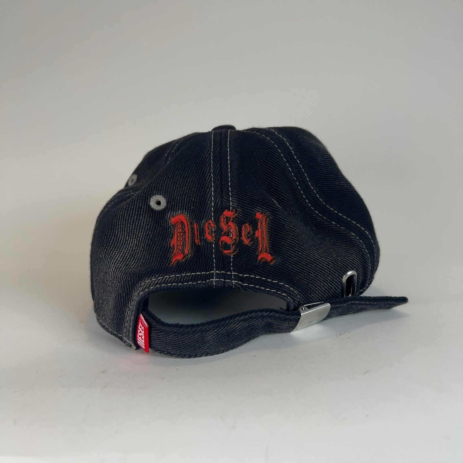 Diesel Military 'D' Logo Washed Denim Patch Hat
