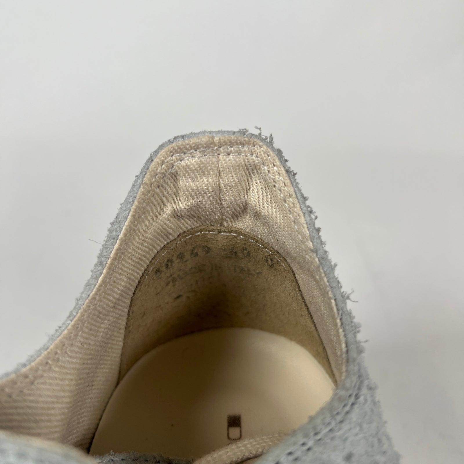 Rick Owens Drkshdw Oyster/Milk Shaggy Ramones Size 40
