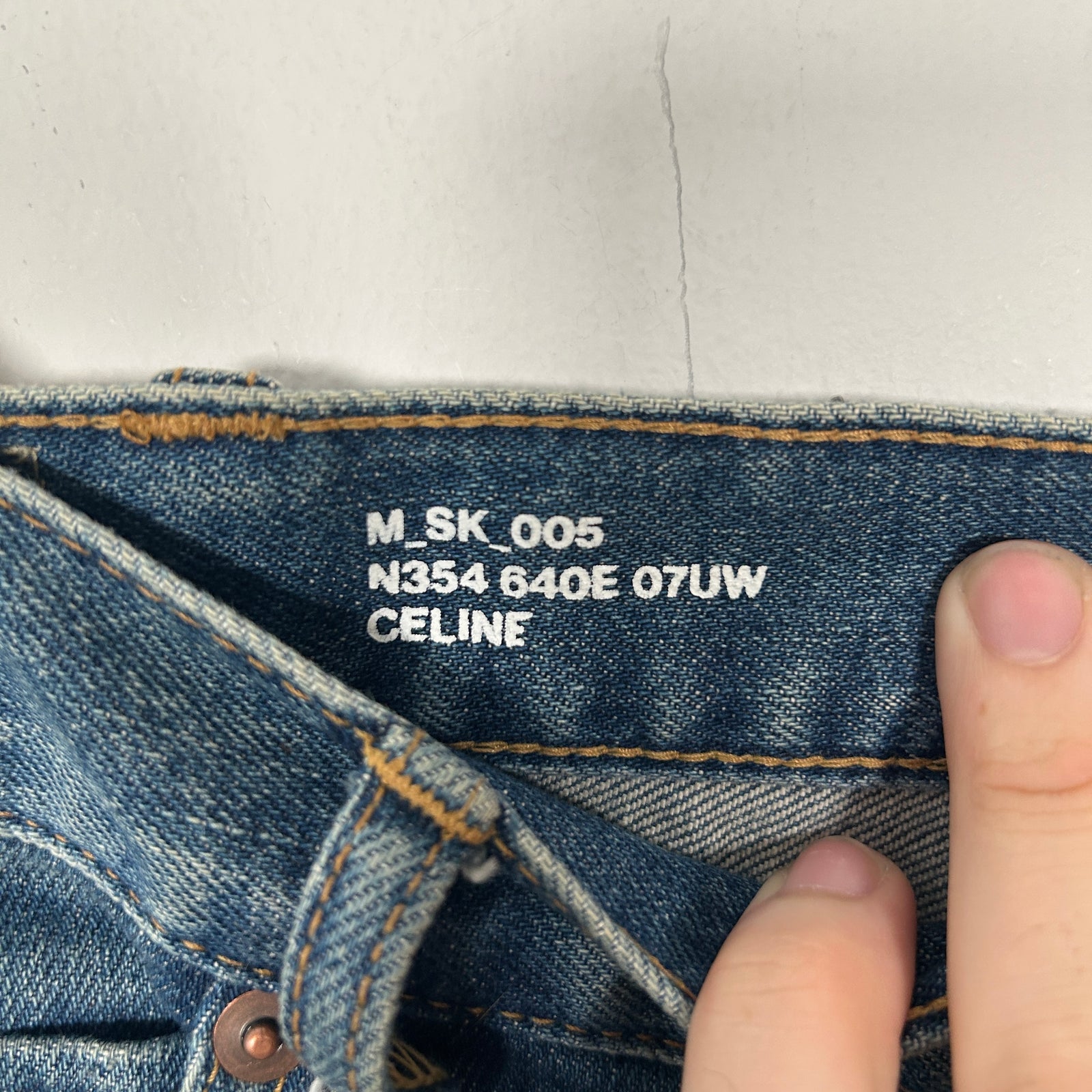 Celine Blue M_SK_005 Denim Jeans Size 32