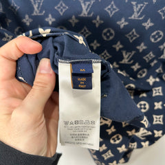 Louis Vuitton Navy / Cream Monogram T-Shirt Size M