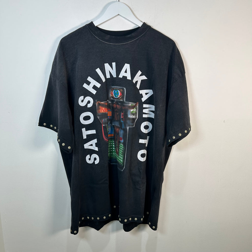 Satoshi Nakamoto 'Machine' Studded T-Shirt Size 2XL