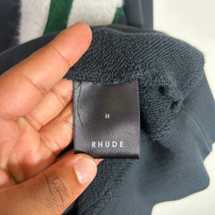 Rhude Chenille Varsity Patch College Logo Hoodie