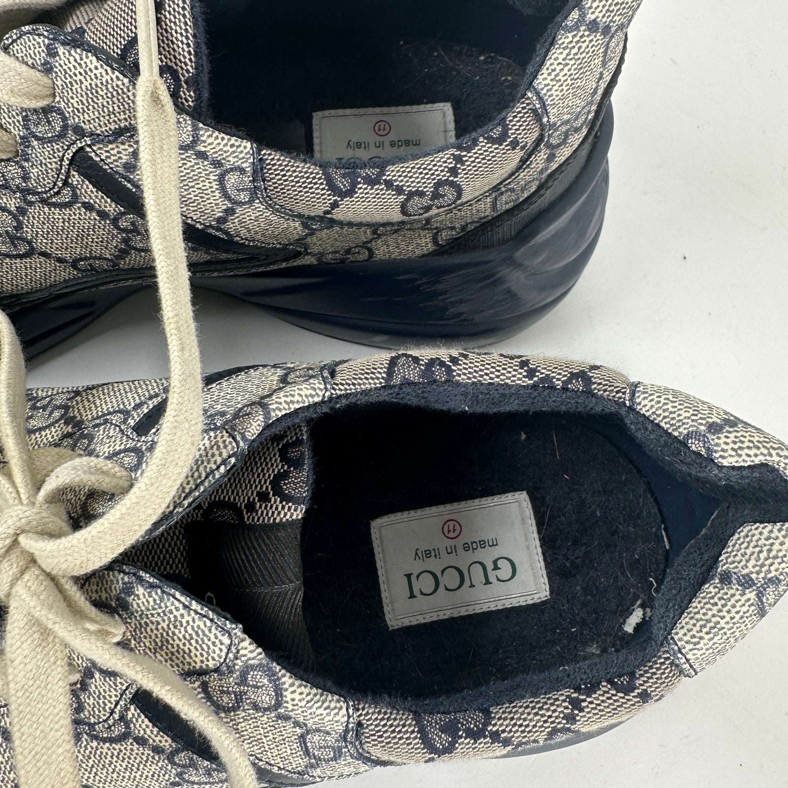 Gucci Blue GG Supreme Rython Size 11