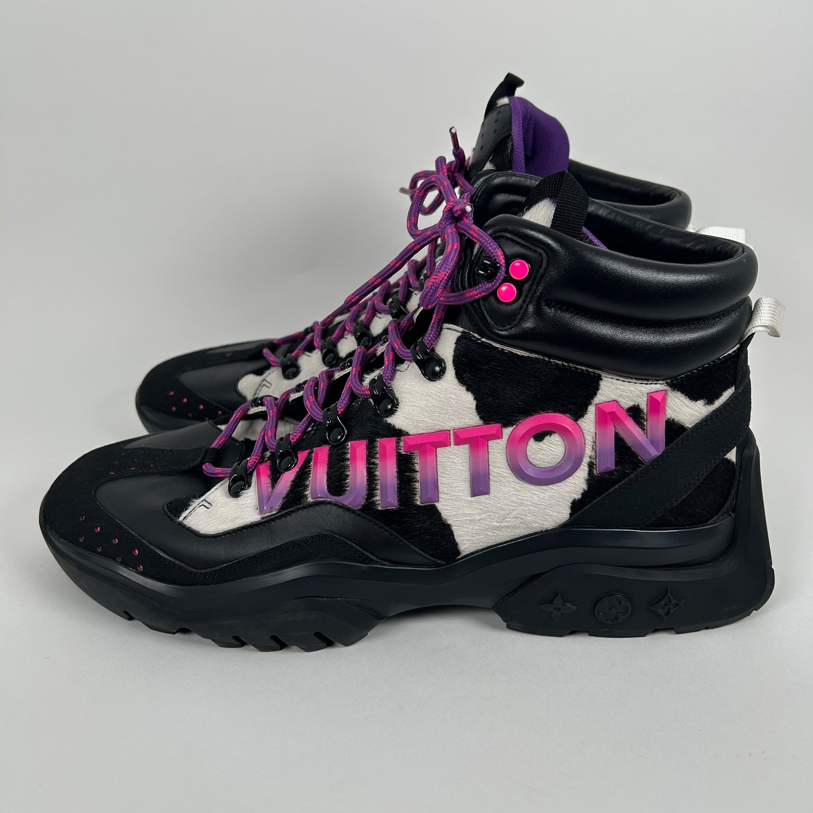 Louis Vuitton Millenium Ankle Ponyhair Boot Size LV10
