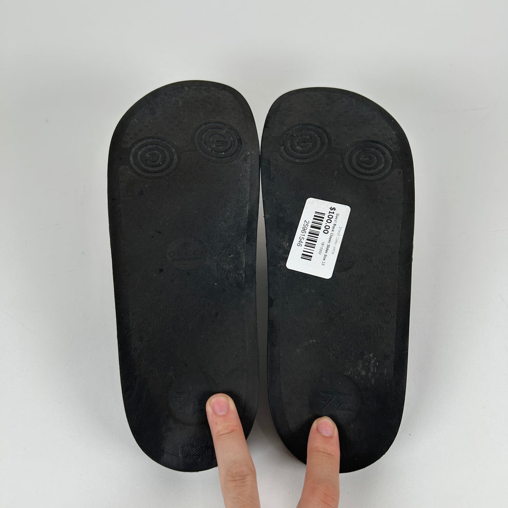 Gucci Black Classic Slides Size 10