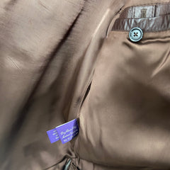 Ralph Lauren Purple Label Brown Leather Jacket Size M