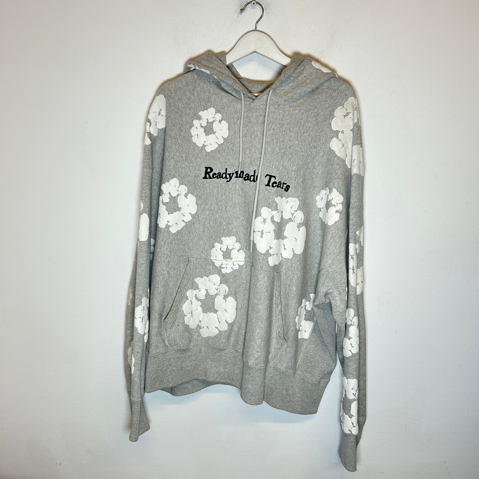 Denim Tears x Readymade Grey Wreath Hoodie Size XL