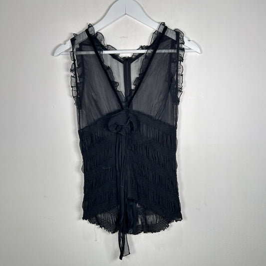 Dolce Gabbana Flower Lace Top Size M