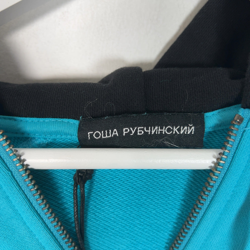 Gosha Rubchinskiy Graphic Logo Quarter Zip Hoodie