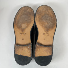 Gucci Black Interlocking G Web Kaveh Loafer Size GG 10