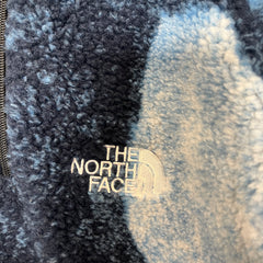Supreme x The North Face Blue Bleached Denim Fleece Jacket Size S