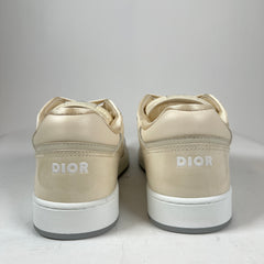 Dior B27 Beige Patent Leather Oblique Sneaker Size 46