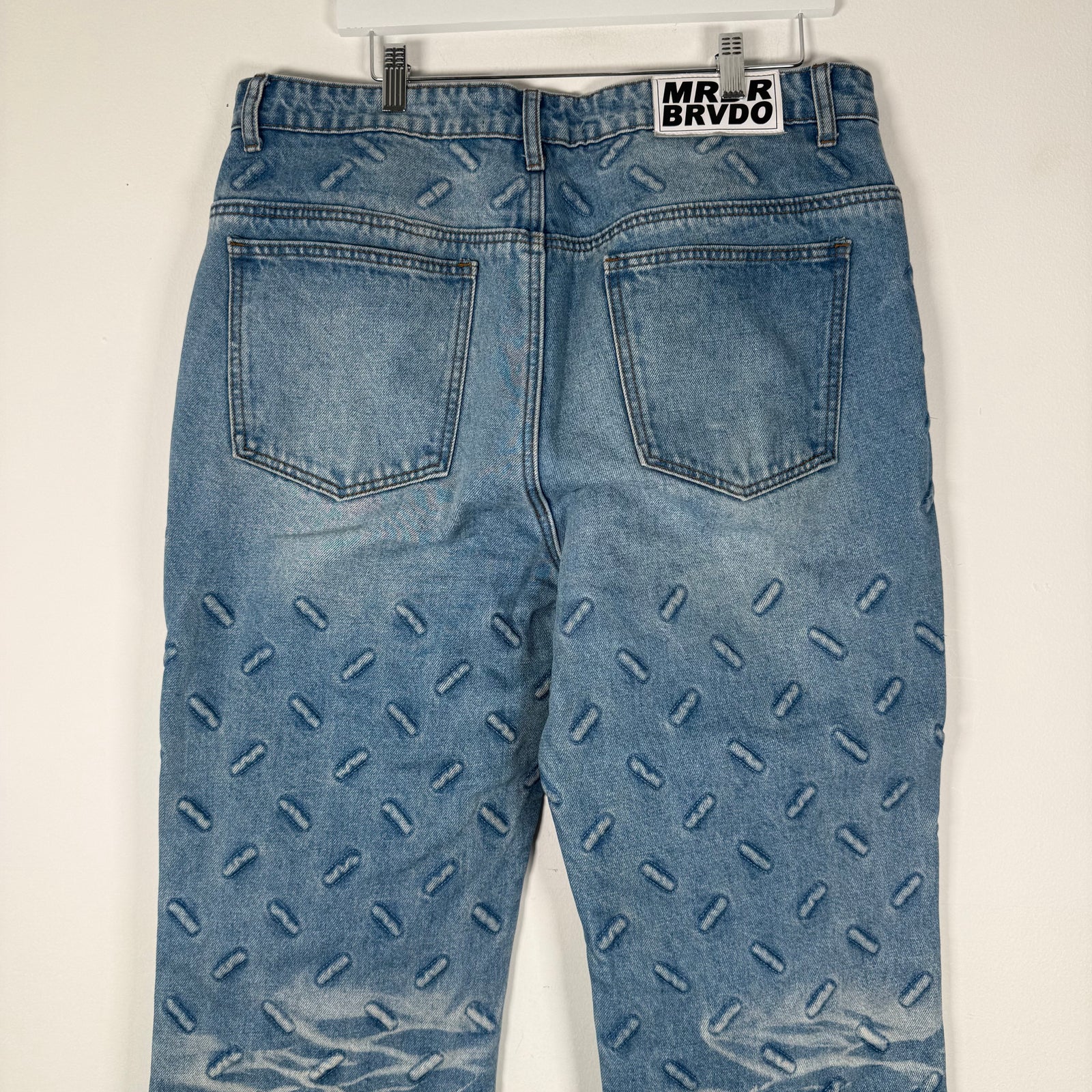 Who Decides War Blue 'Thread Plate' Denim Jeans Size 36